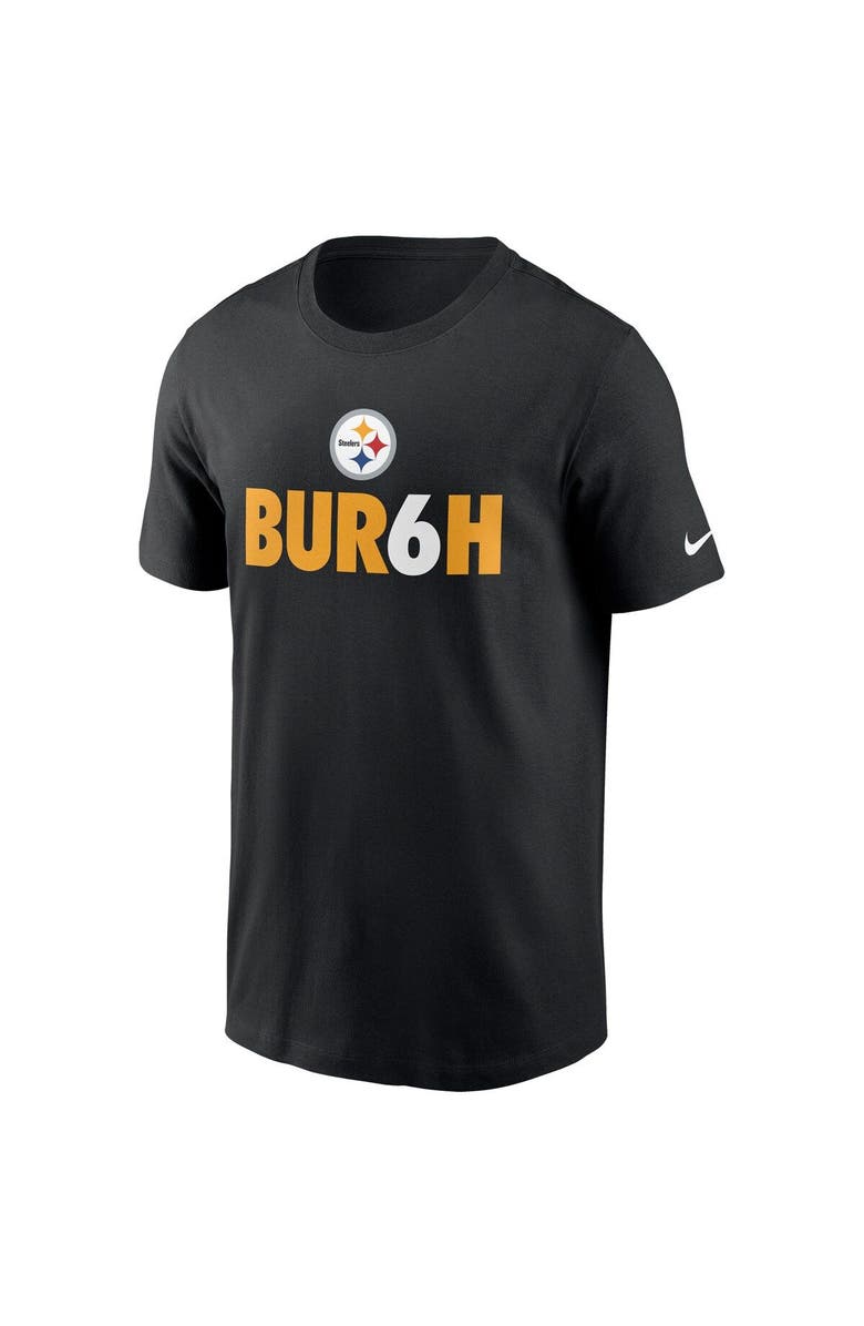 Nike Men's Nike Black Pittsburgh Steelers Hometown Collection Bur6h T-Shirt, Alternate, color,
