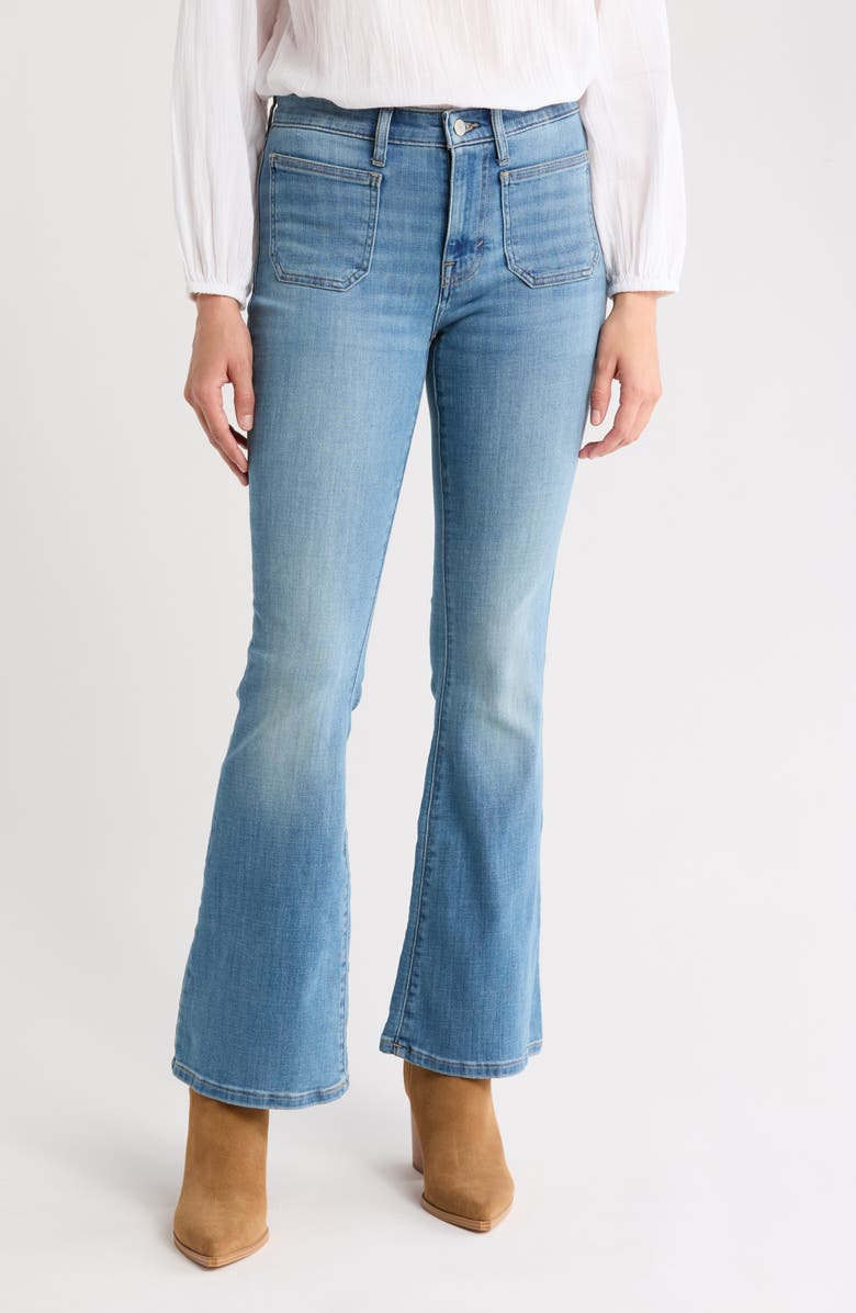 Lucky Brand Stevie High Waist Flare Leg Jeans, Main, color, Cacl - Caphiera Clean