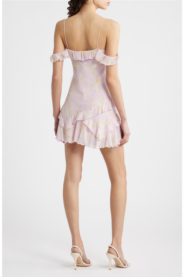Timara Ruffle Minidress, Alternate, color, WISTERIA SUN