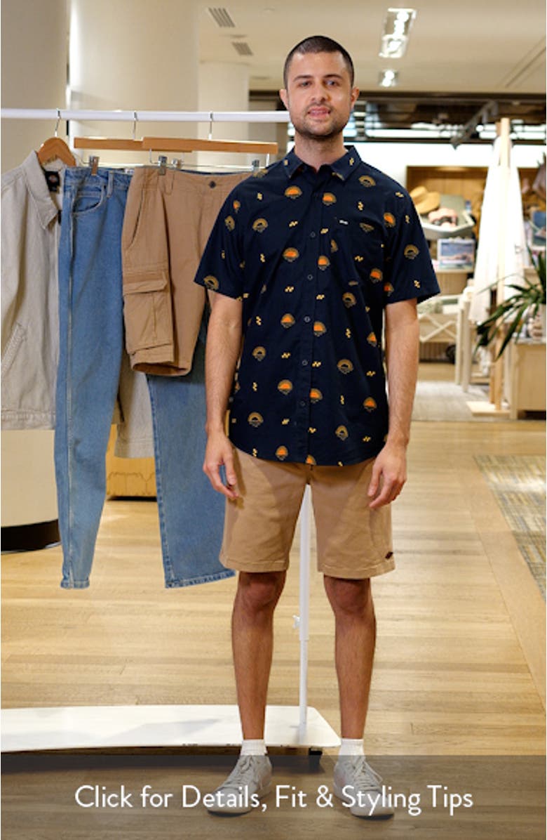 Hypno Micro Short Sleeve Button-Up Shirt, sales video thumbnail