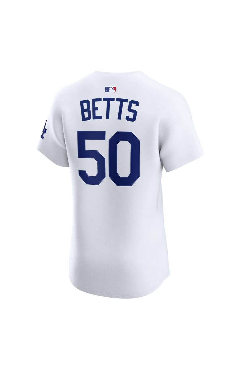 Nike Men's Nike Mookie Betts White Los Angeles Dodgers Home Elite Player Jersey, Alternate, color, White