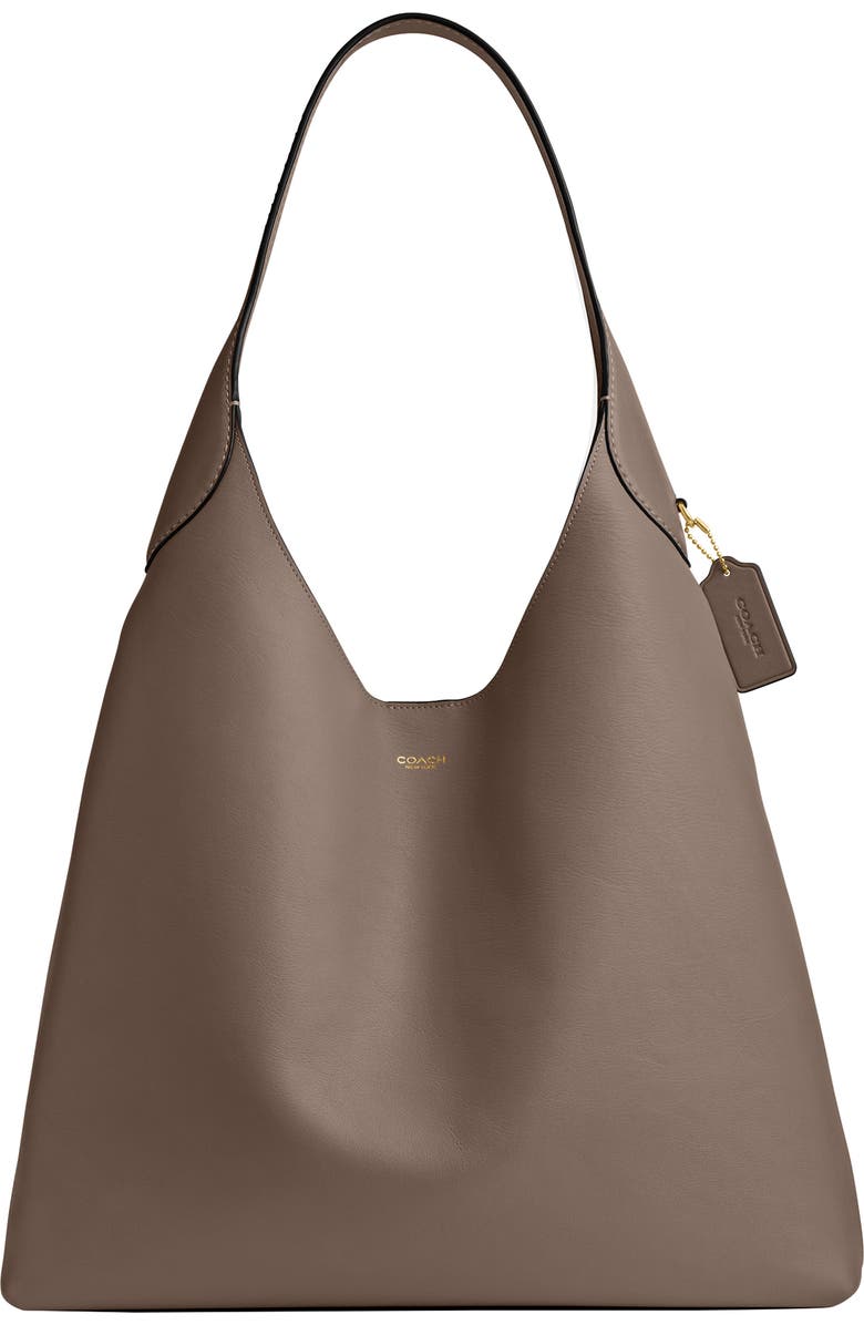 COACH Brooklyn 39 Shoulder Bag, Main, color, Dark Stone