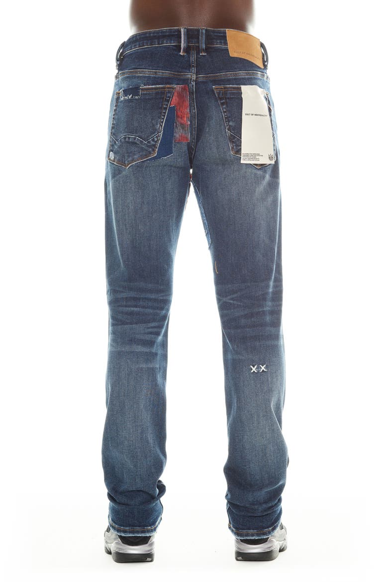 Rocker Rip & Repair Slim Fit Jeans, Alternate, color, SAWYER