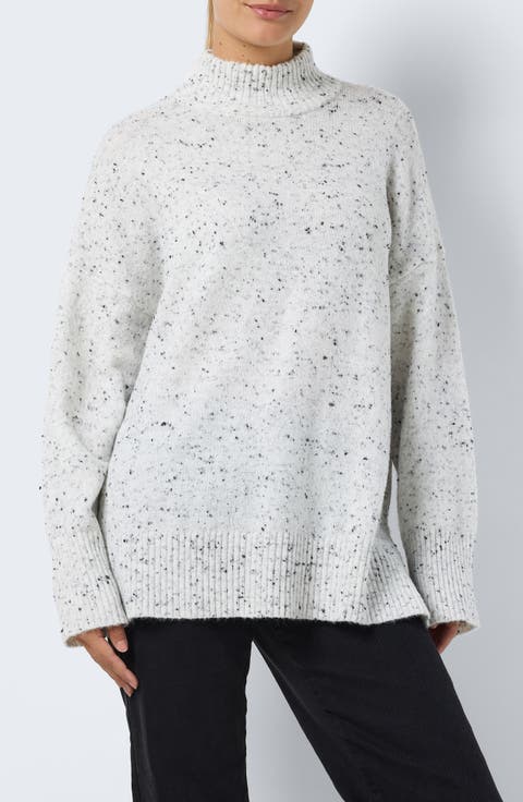 Mendy Fleck Mock Neck Sweater
