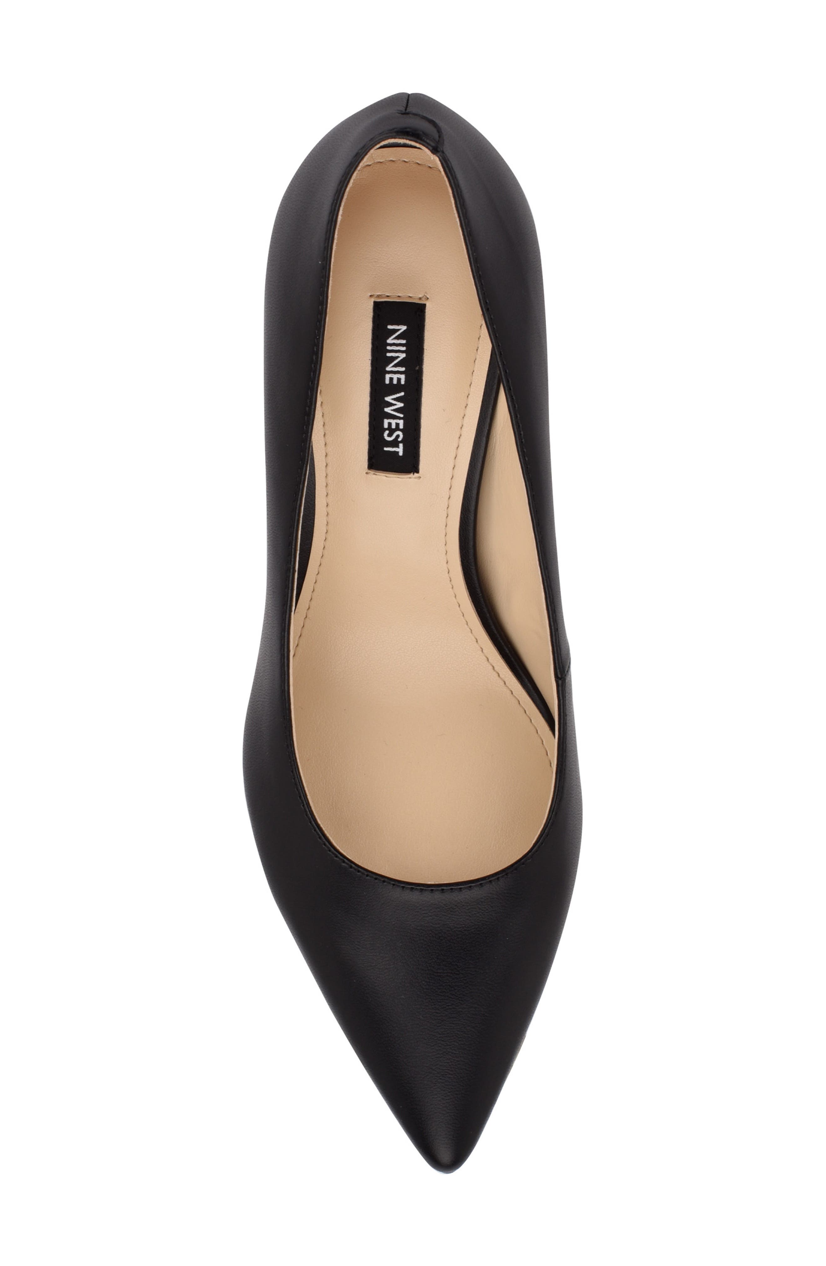 Nine West Cara 3 Pointed Toe Pump, Alternate, color, Black