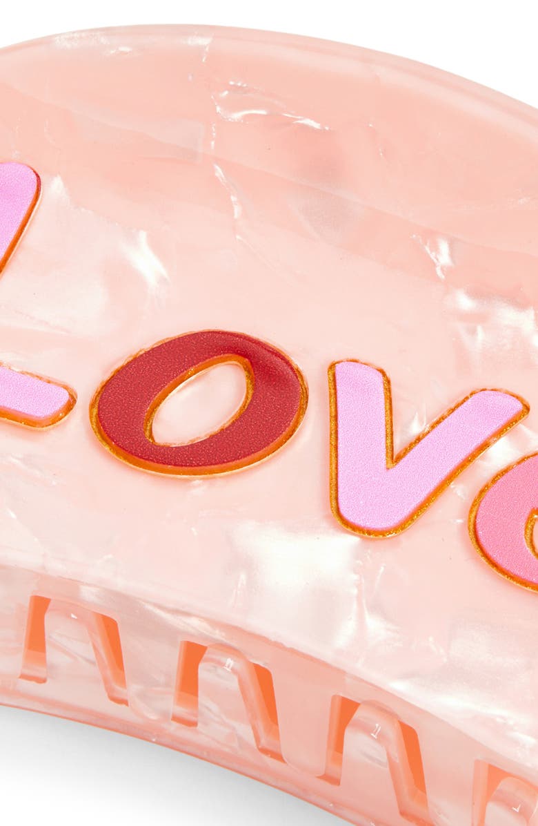 FRASIER STERLING Love Claw Clip, Alternate, color, Pink