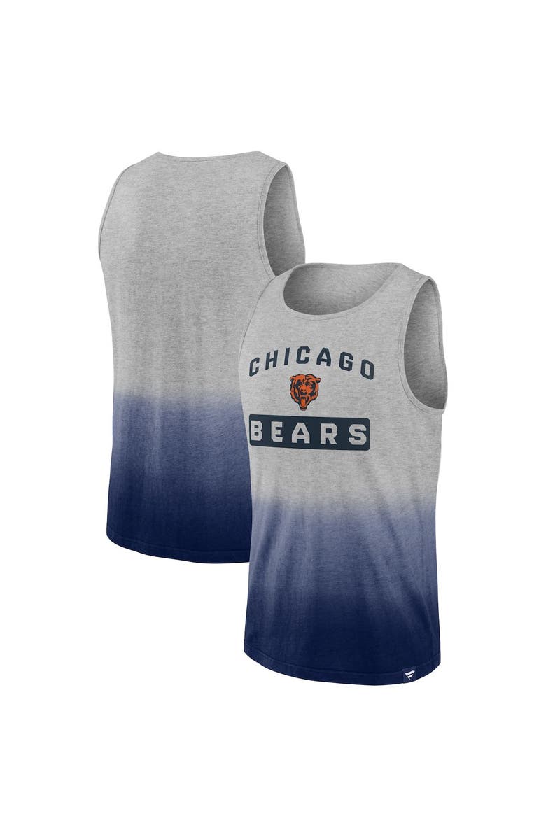 FANATICS Men's Fanatics Branded Heathered Gray/Navy Chicago Bears Our Year Tank Top, Alternate, color,