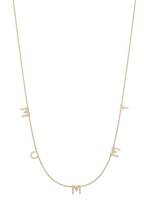 Classic Initial Personalized Diamond Charm Necklace (Nordstrom Exclusive)