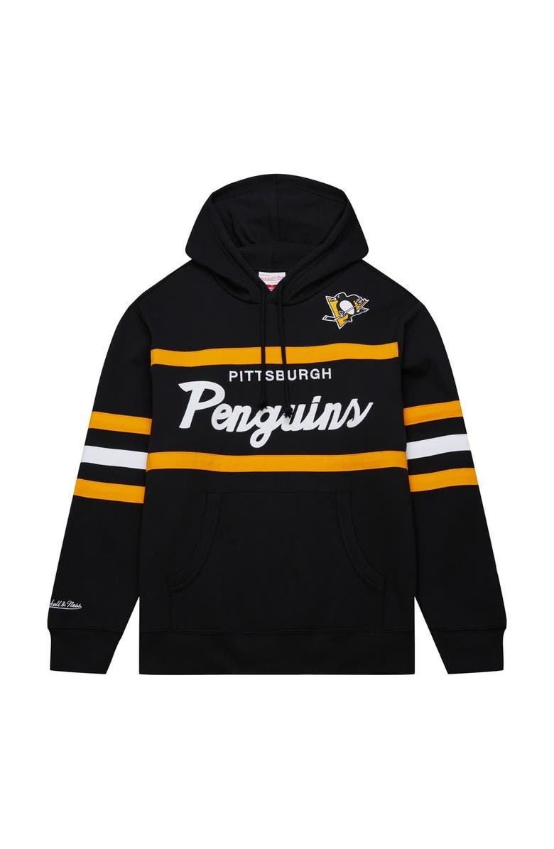 Mitchell & Ness Men's Mitchell & Ness Black Pittsburgh Penguins Head Coach Pullover Hoodie, Alternate, color, Black