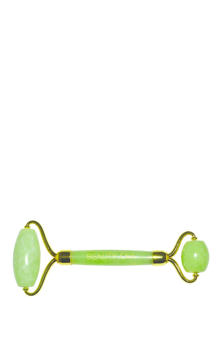 ORA Yellow Jade Crystal Face, Eye & Body Roller, Main, color, 