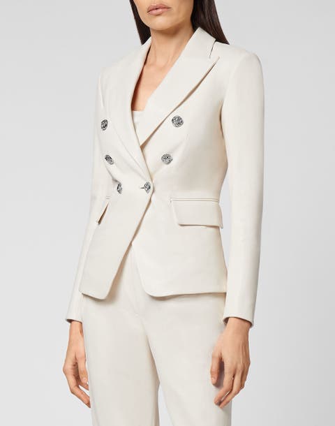 Leather Blazer Iconic Plein Women