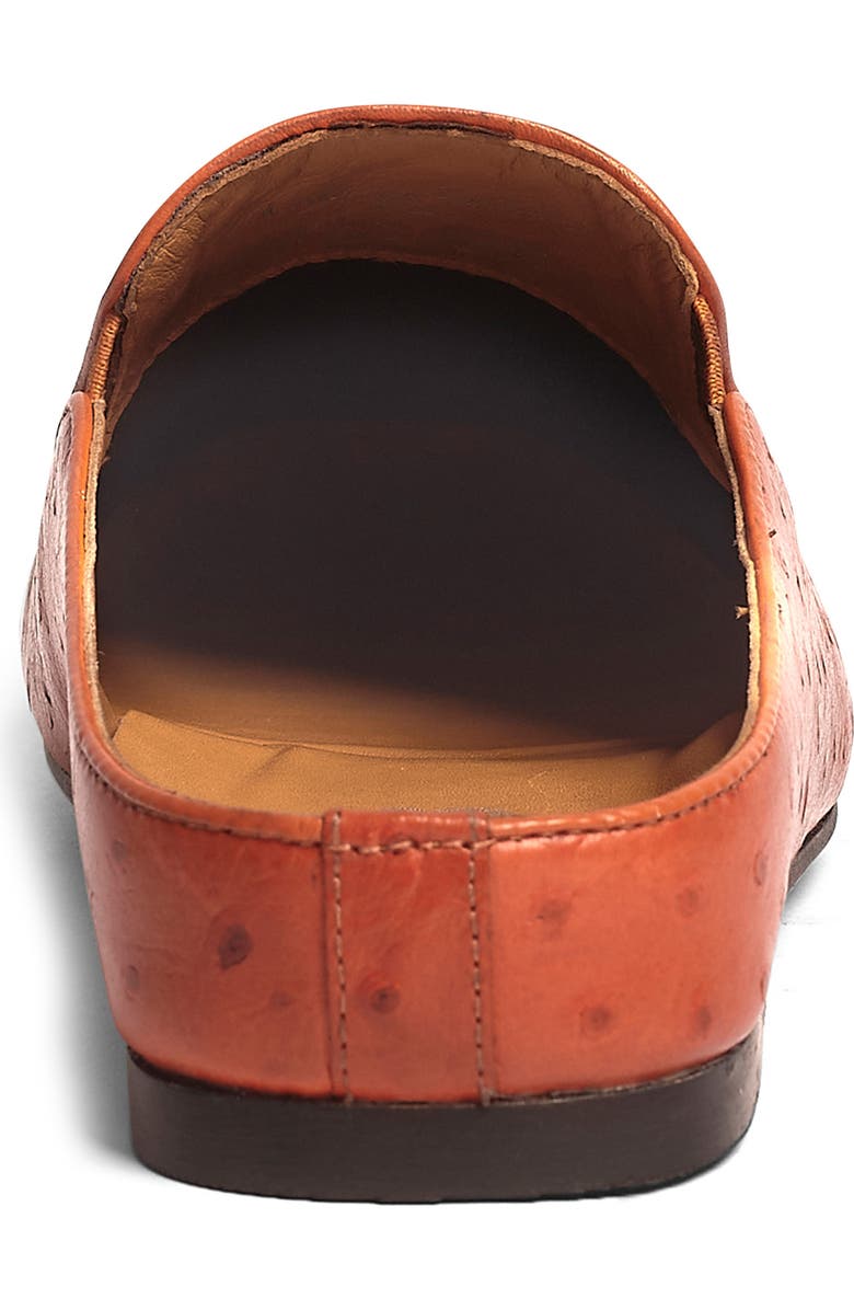 Carlos by Carlos Santana Achilles Ostrich Embossed Leather Mule, Alternate, color, Tan