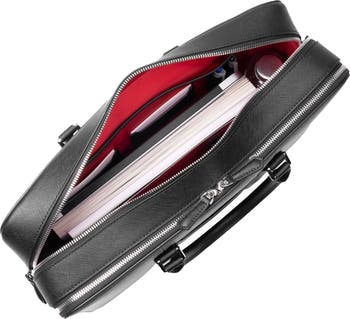 Maverick & Co レザーManhattan ダブルジップブリーフケース Manhattan Double-Zip Leather Briefcase – Maverick & Co.