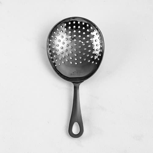 A Bar Above Black Julep Cocktail Strainer In Black