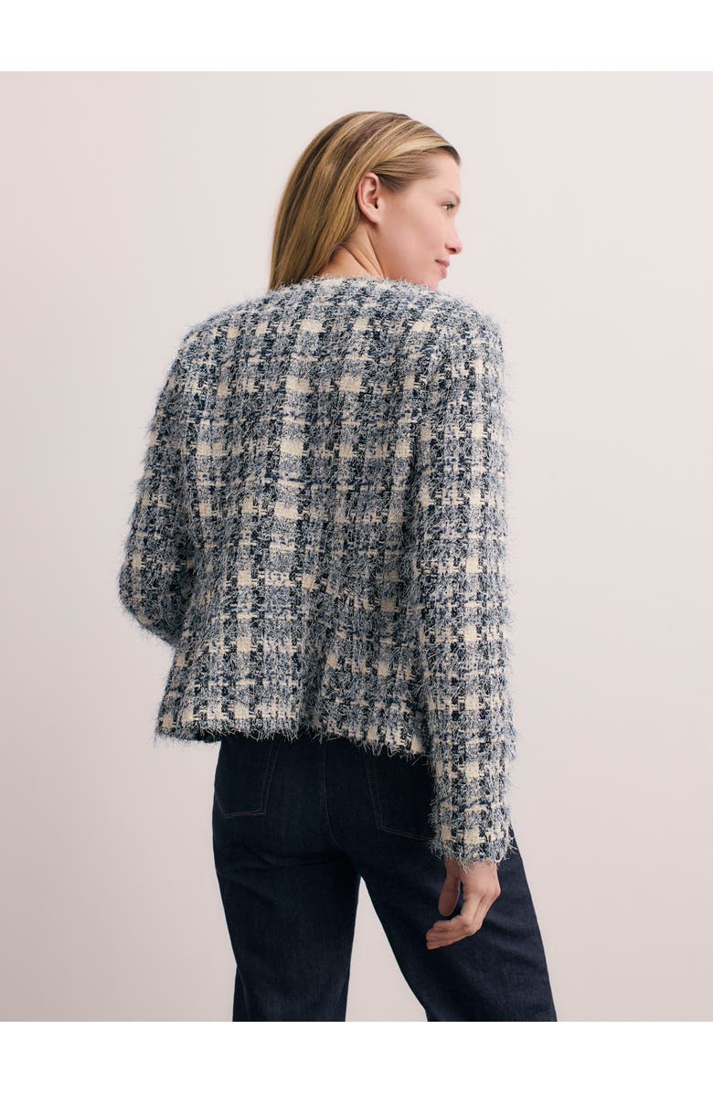 The Fold Sunbury Tweed Jacket, Alternate, color, Navy