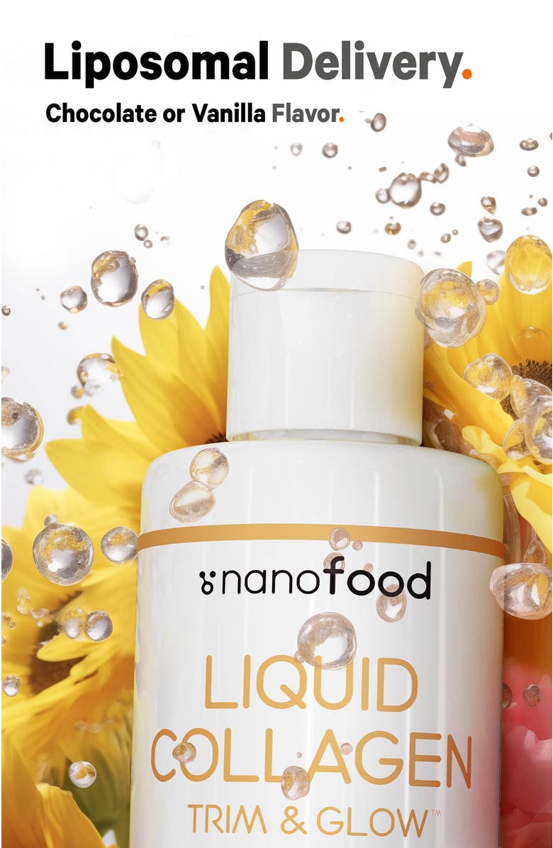 Codeage Liquid Collagen Trim & Glow Supplement Chocolate, Alternate, color, White