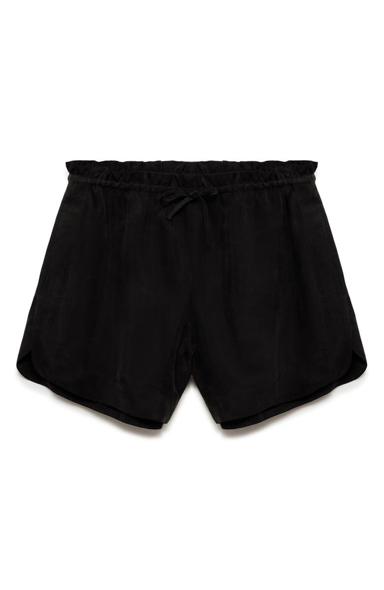 MANGO High Waist Drawstring Shorts, Main, color, 