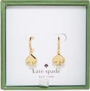Kate Spade New York spade huggie hoop earrings