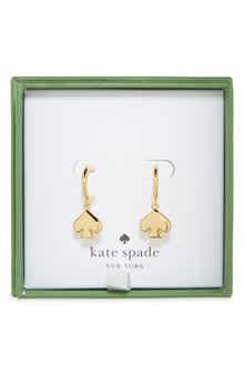 Kate Spade New York spade huggie hoop earrings