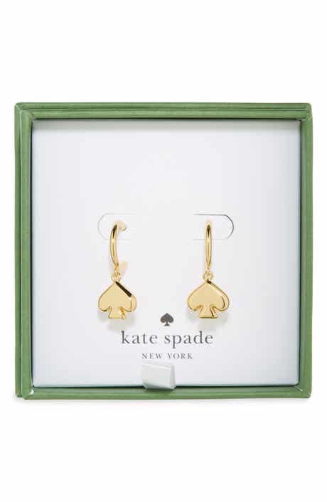 Kate Spade New York spade huggie hoop earrings