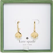 Kate Spade New York spade huggie hoop earrings