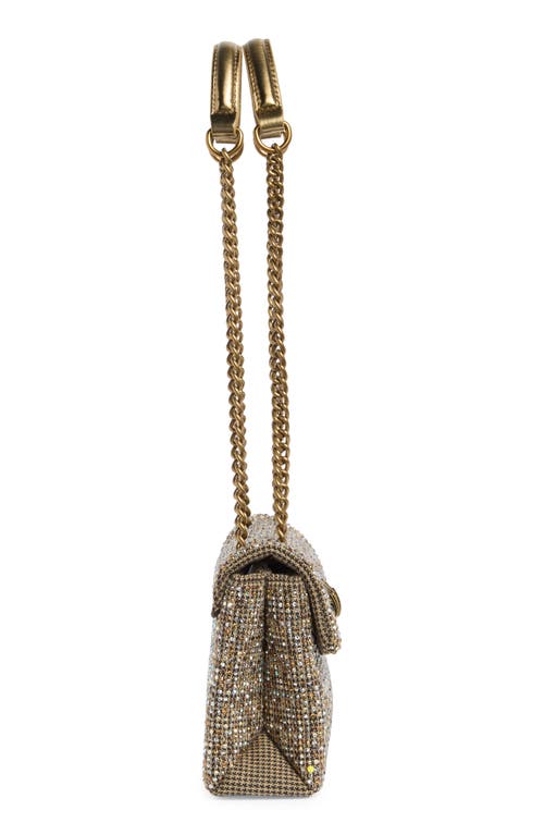 Kurt Geiger London Medium Kensington Crystal Embellished Crossbody Bag In Brown