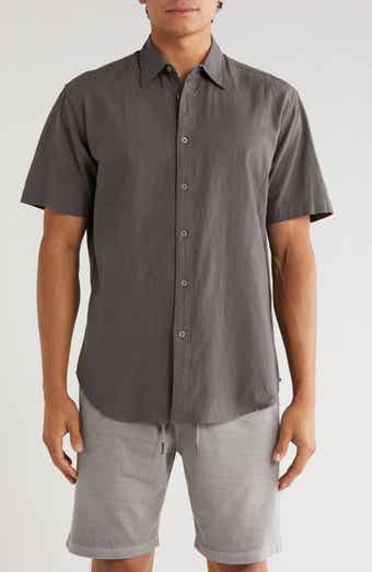 Coastaoro Aarav Short Sleeve Linen Blend Button-Up Shirt