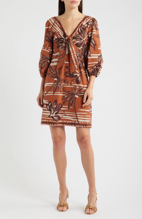 Knotted Tie Minidress