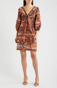 Julia Jordan Knotted Tie Minidress