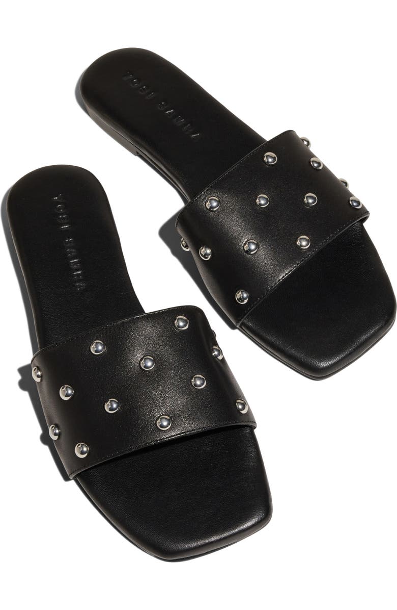 Yosi Samra Harley Studded Slide Sandal, Alternate, color, Black