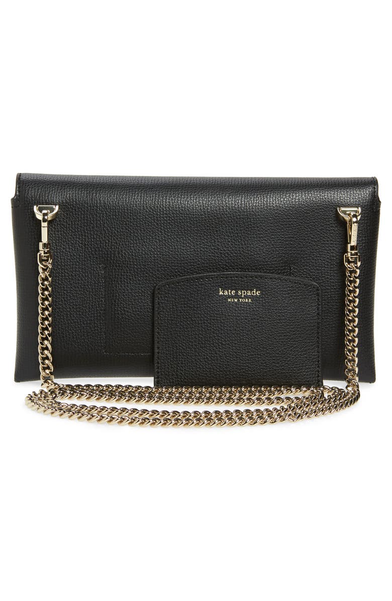 Kate Spade New York sylvia leather wallet on a chain, Alternate, color, 