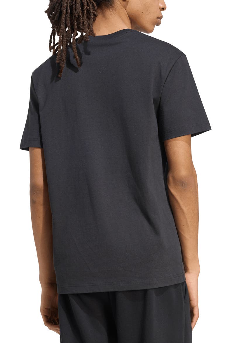 3-Bar Logo Cotton T-Shirt, Alternate, color, BLACK