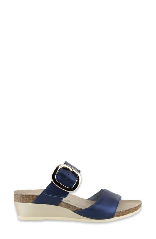 Naot Magic Wedge Sandal In Polar Sea Leather