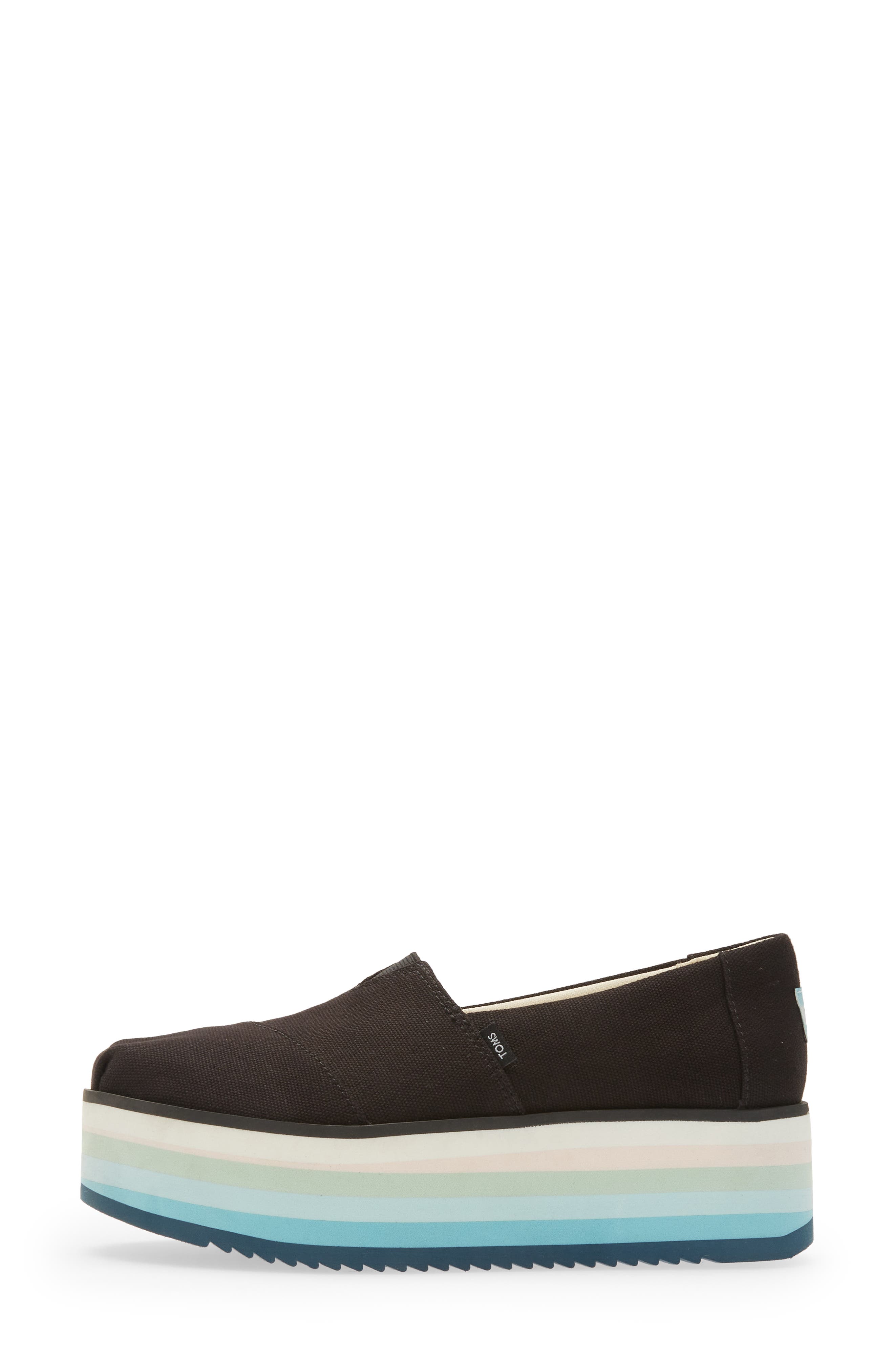 TOMS Alpargata High Platform Slip-On, Alternate, color, 