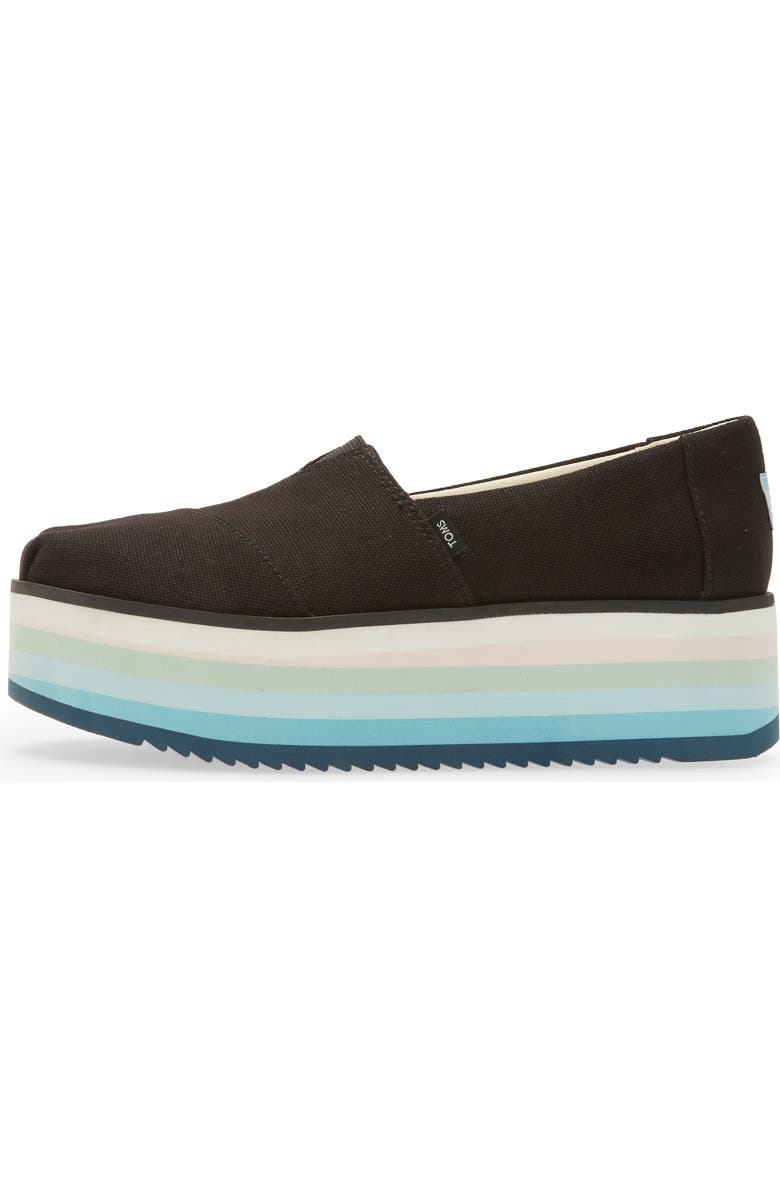 TOMS Alpargata High Platform Slip-On, Alternate, color,