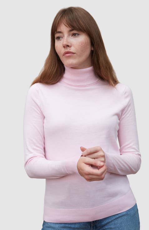 Cotton Roll Neck Long Sleeve Sweater