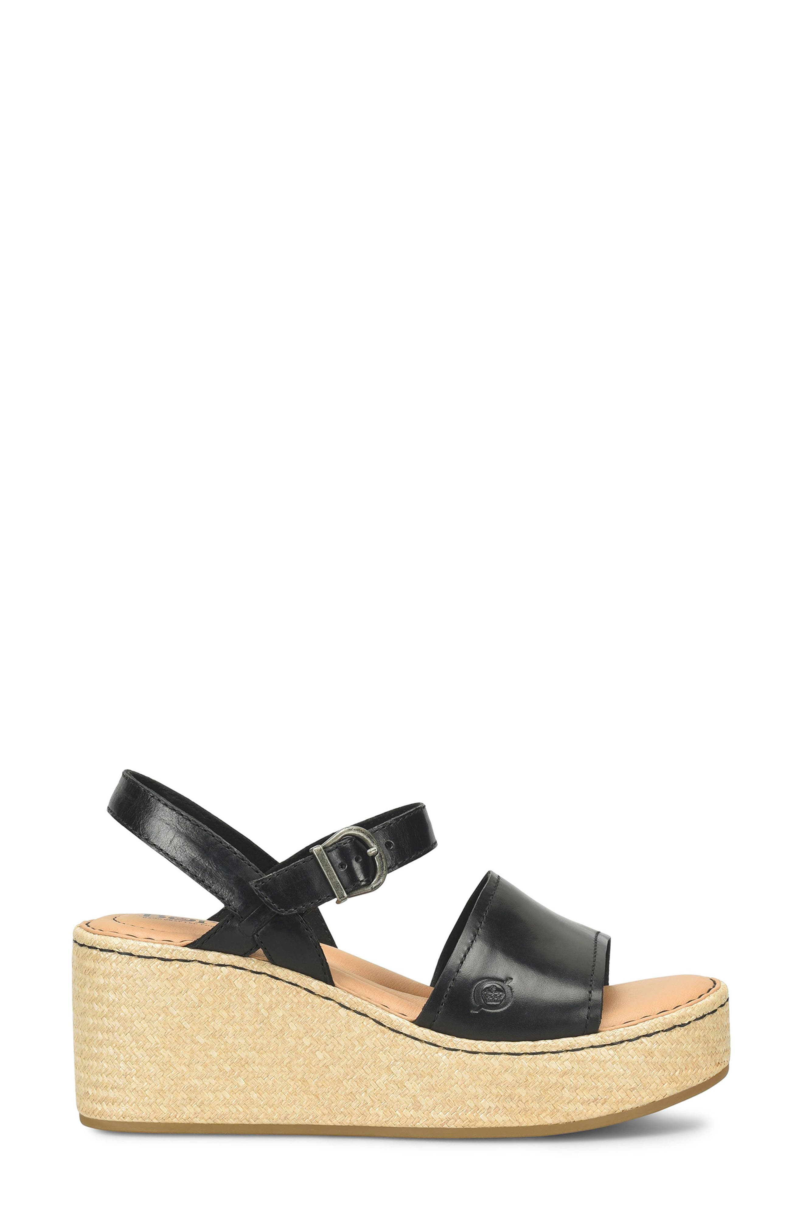 Børn Santos Platform Wedge Sandal, Alternate, color, 
