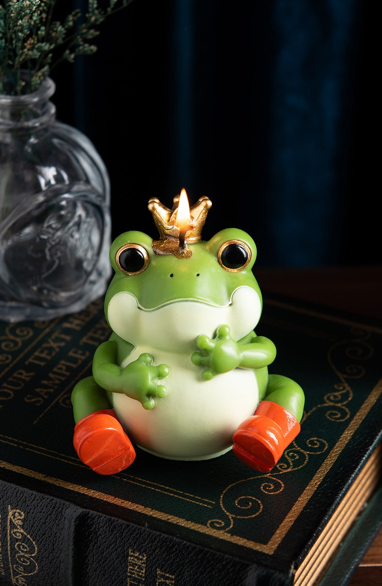 Southlake gifts Frog Prince Candle, Alternate, color, Green