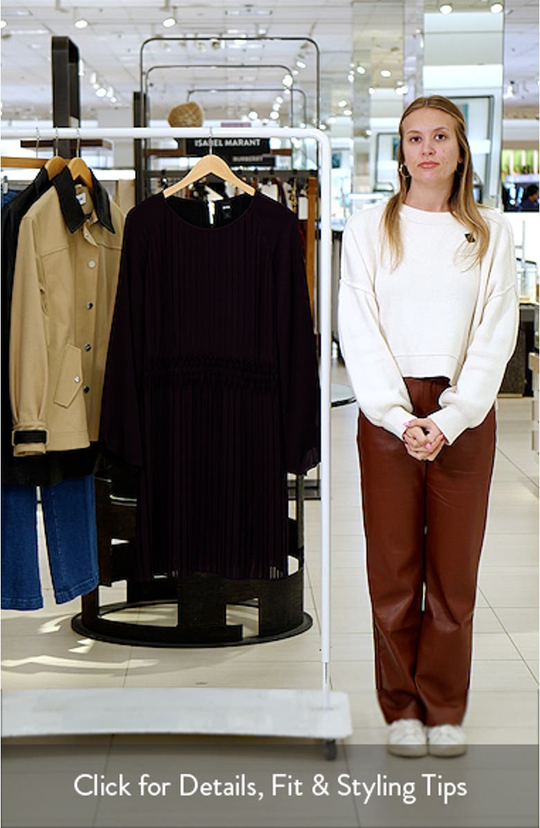 Daliette Pleated Long Sleeve Dress, sales video thumbnail