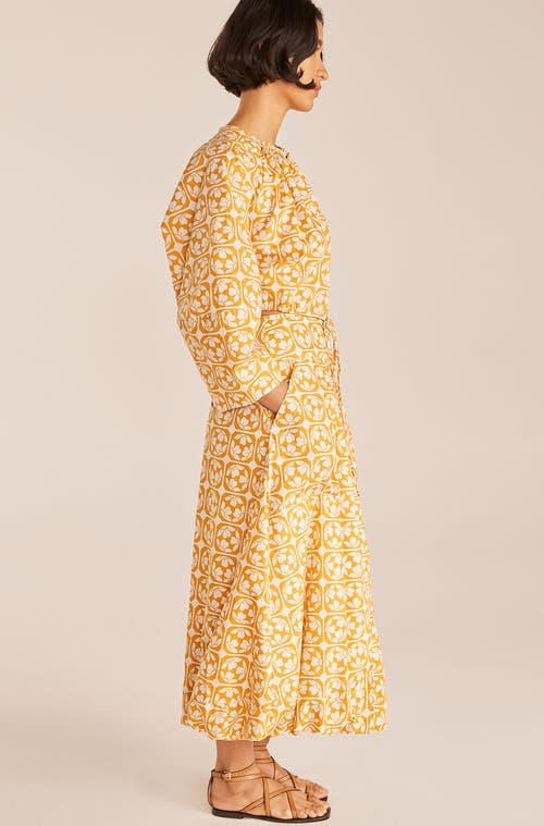 Rebecca Taylor Lattice Fleur Poplin Skirt In Fleur Honey Combo