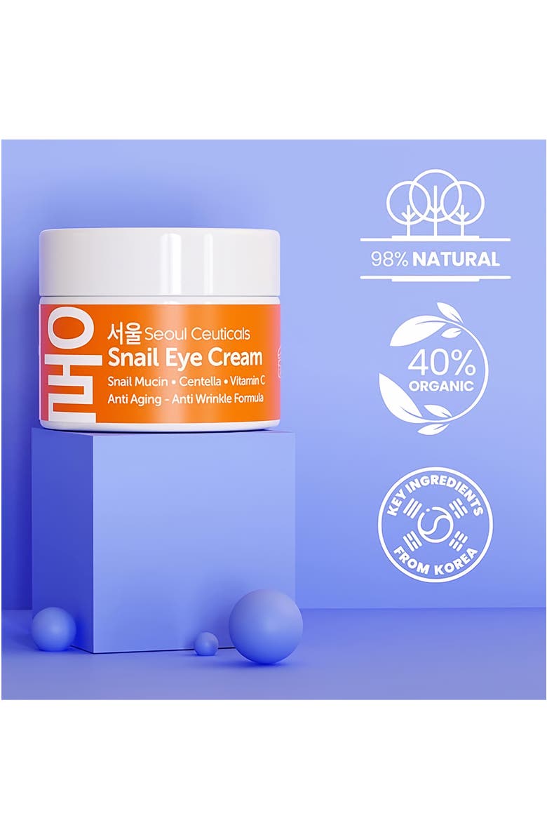 Seoul Ceuticals Korean Skincare Snail Eye Cream, Alternate, color, Clear
