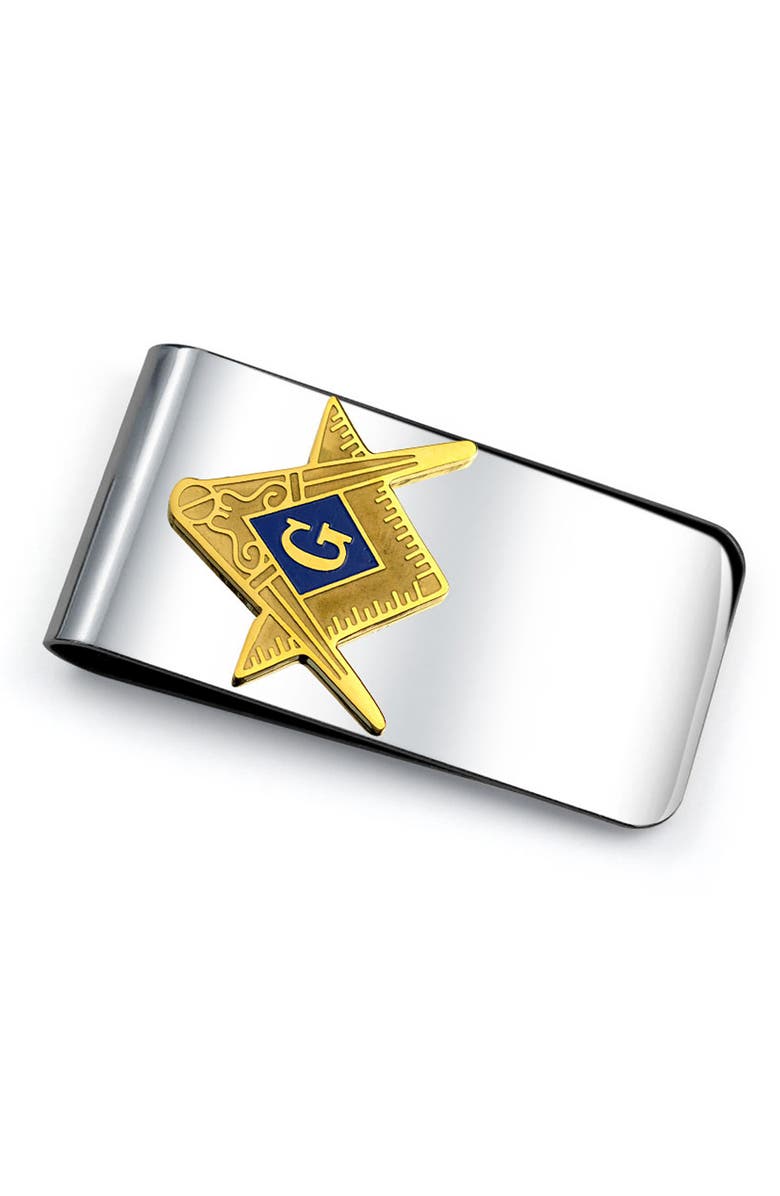 BLING JEWELRY Men's Freemasons Masonic Money Clip, Main, color, 