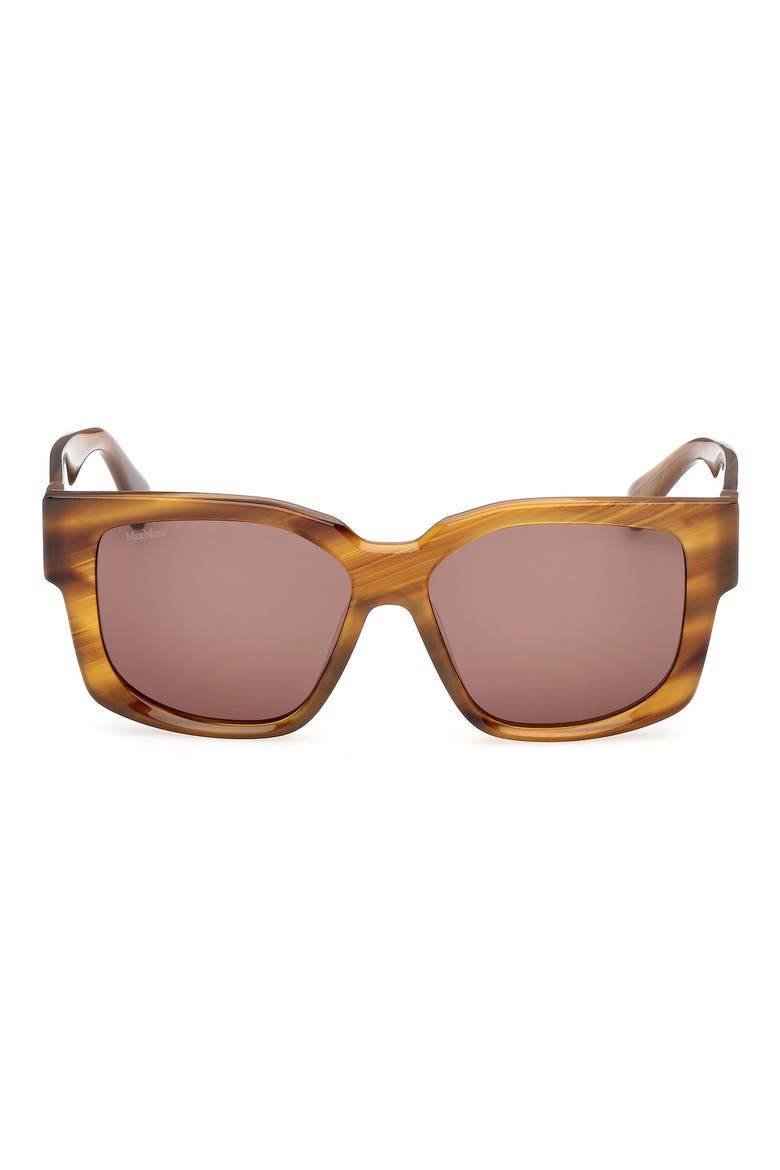 Glimpse 54mm Round Sunglasses, Main, color, STRIPED BROWN/ CHOCOLATE BROWN