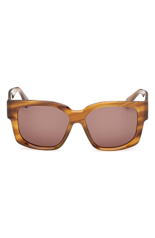 Max Mara Glimpse 54mm Round Sunglasses