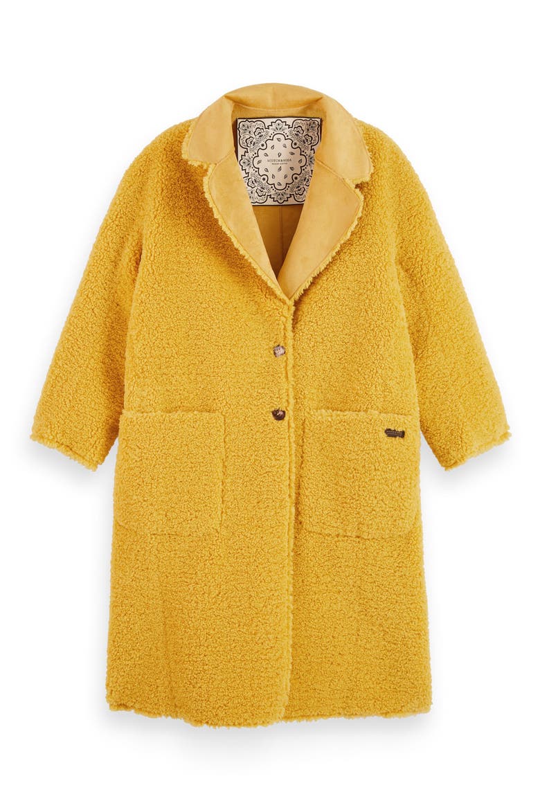 Reversible Teddy Jacket, Alternate, color, GOLDEN SUN