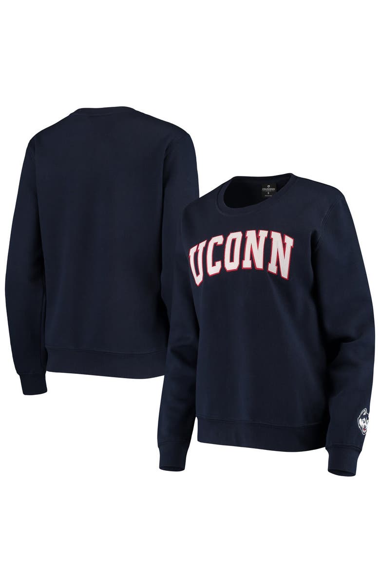 COLOSSEUM Women's Colosseum Navy UConn Huskies Campanile Pullover Sweatshirt, Alternate, color, Navy