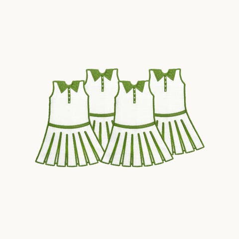 Tennis Dress Cocktail Napkin Set Of 4