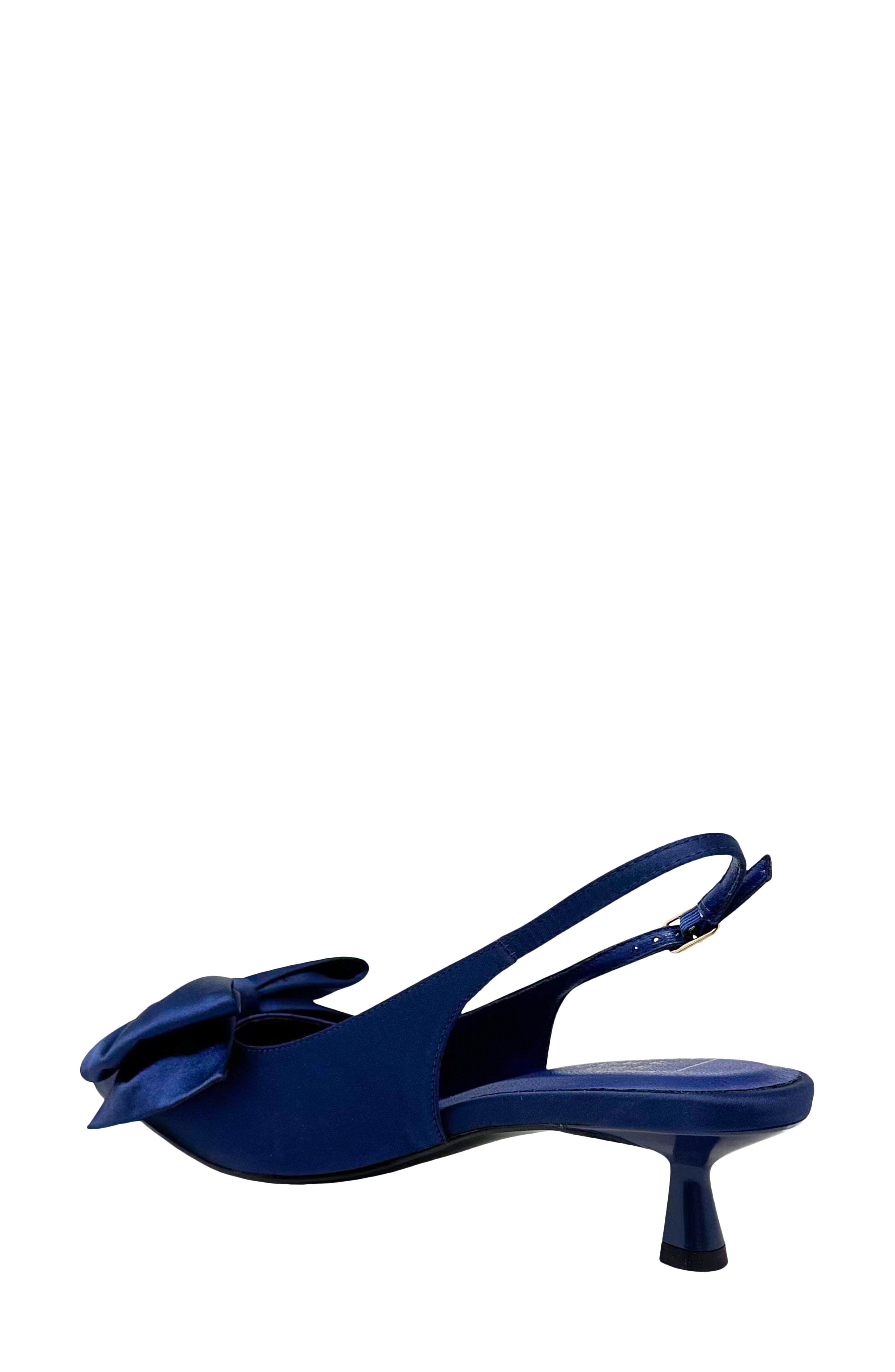 Nora Slingback Kitten Heel Pump, Alternate, color, NAVY