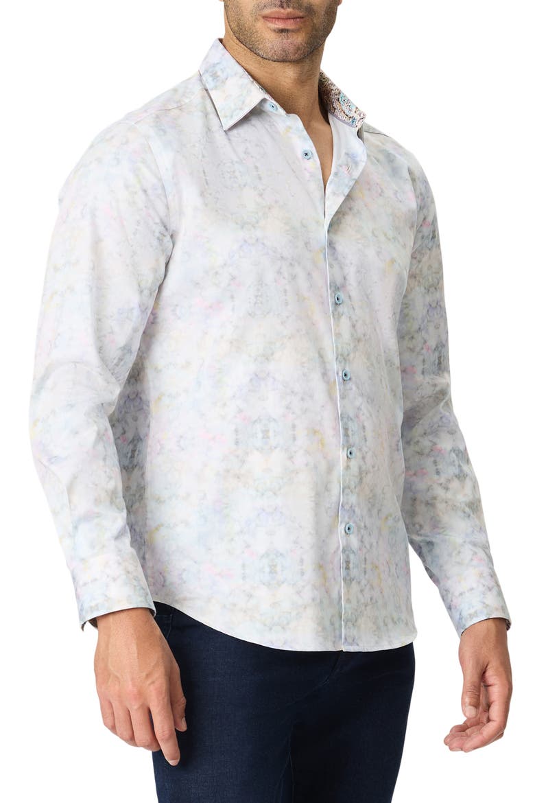 Dewitt Long Sleeve Button Front Shirt, Main, color, MULTI