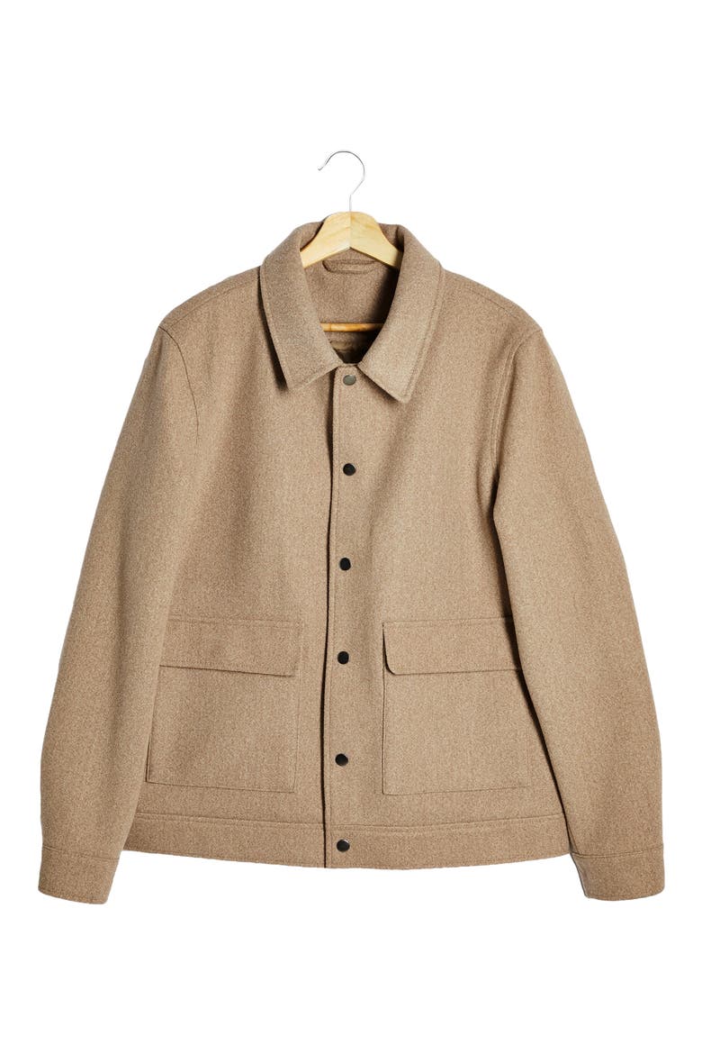 Shirt Jacket, Alternate, color, LIGHT BROWN
